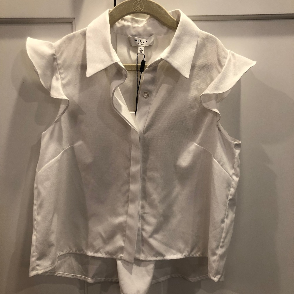 Millie Mini Ruffle Shirt NWT
